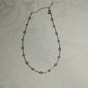 Silver Beaded Brown Sugar Necklace